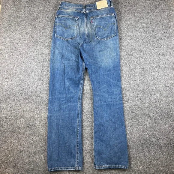 Levis LVC 701 Jeans Womens 30 (29x32 Actual) Blue Denim Big E Selvedge 50s - Picture 2 of 16